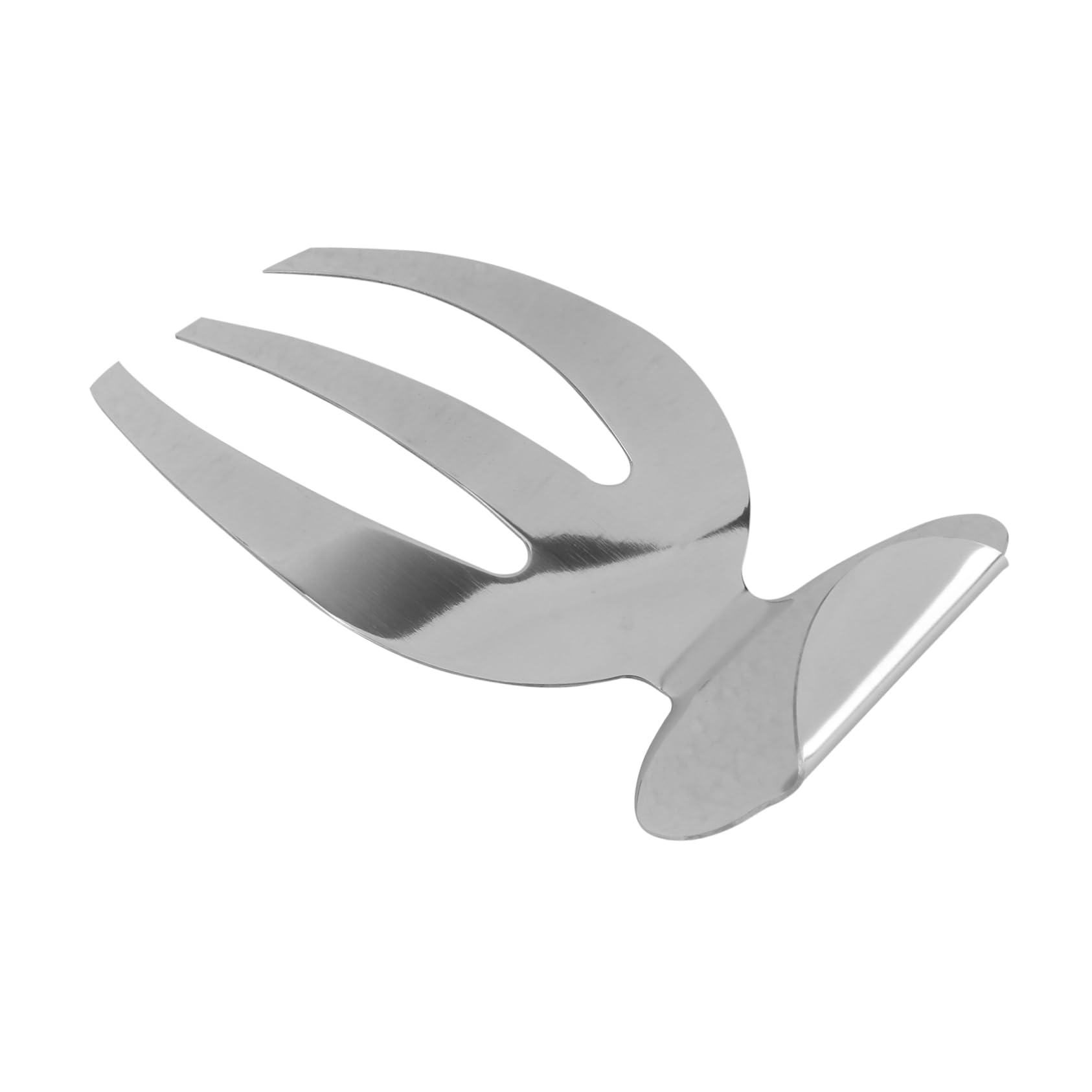 LALADEFIEE 1Pc Stainless Steel Salad Claw Hands Kitchen Tool for Serving Fruit Vegetables Mirror Polished Design for Home Restaurant Party Buffet Use Elegant Silver
