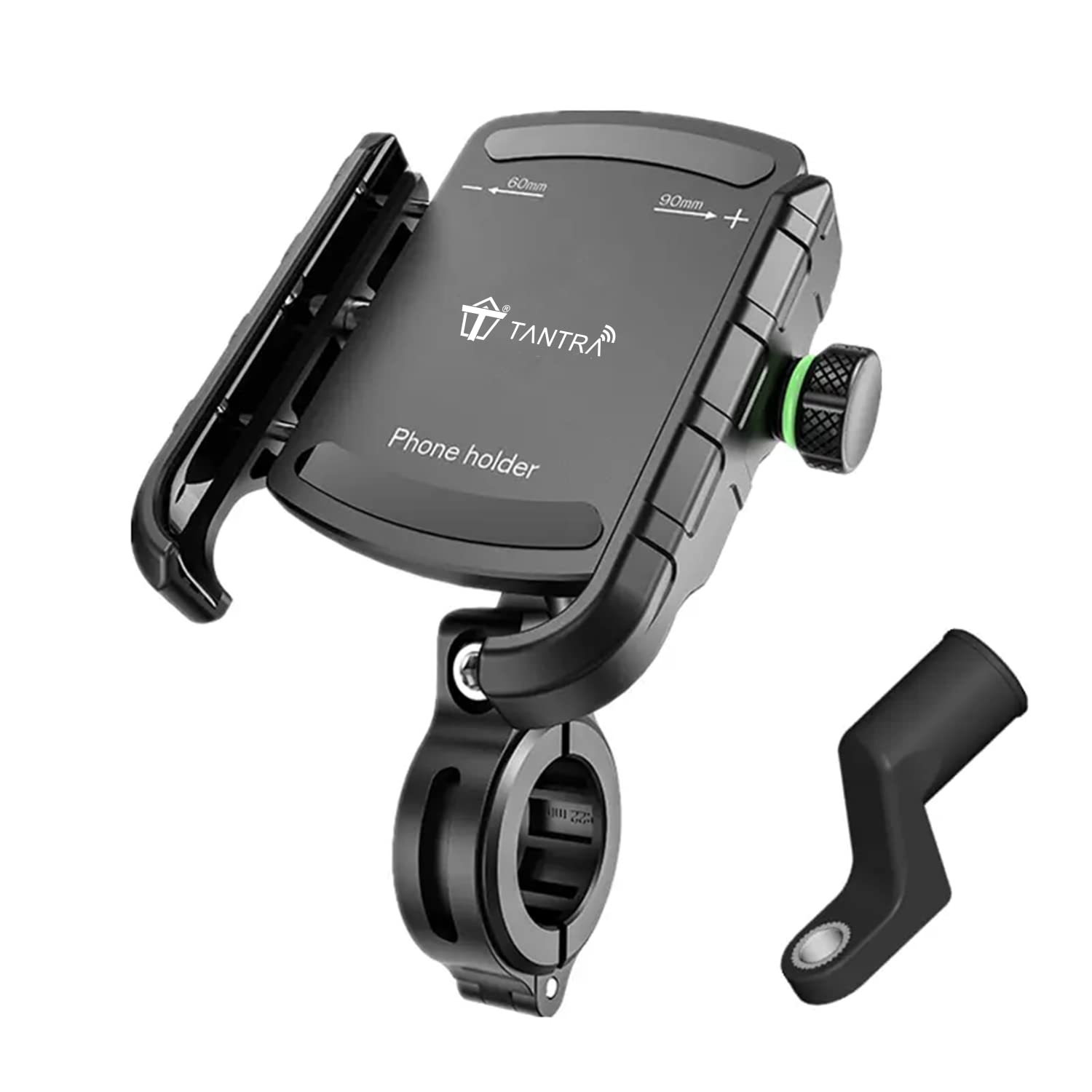 TANTRA S33A Jaw Grip Waterproof Bike | Motorcycle | Scooter | Cycle | Bicycle Mobile Phone Holder Mount with 360° Rotation for Maps and GPS Navigation (Black)-image-27