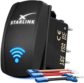 Starlink Botão Interruptor com LED, Iluminação Indicadora STARINK MINI, V2 E V3 TERCEIRA GERAÇÃO
