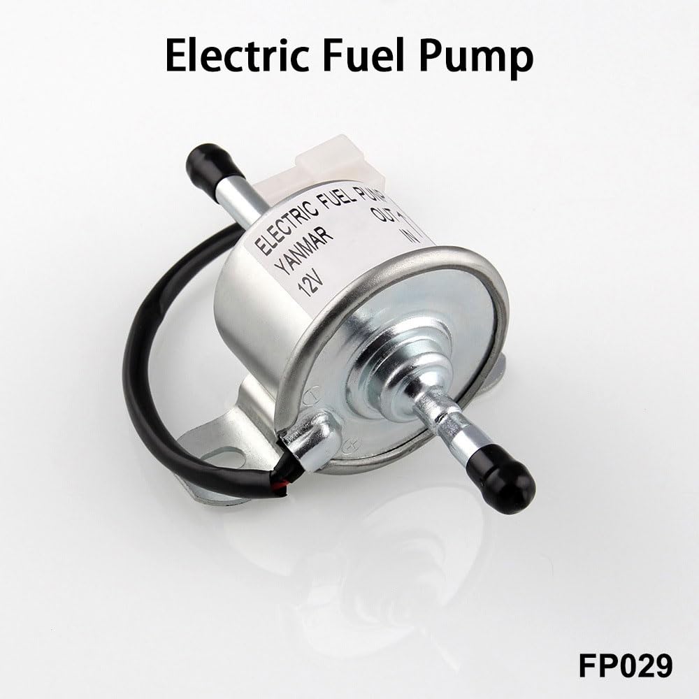 Pompa elettrica del carburante, 129612-52100 Pompa di alimentazione del carburante adatta per Yanmar 4TNV88, sostituzione esterna 12V adatta per piccoli escavatori Hitachi