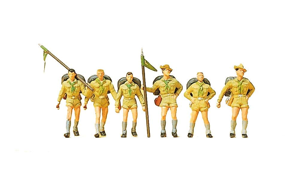 Preiser – Figurines Boy Scouts – Échelle HO 1/87 – Modélisme Ferroviaire – PR10260