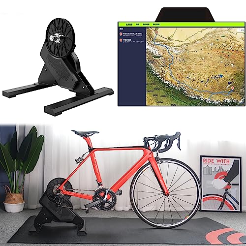 Plataforma De Entrenamiento De Ciclismo Inteligente, Medidor De Potencia Dinámico Incorporado, Que Reúne Decenas De Miles De Rutas De Escena Real En Todo El Mundo