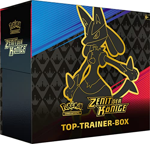 Pokémon-Sammelkartenspiel: Top-Trainer-Box Zenit der Könige (10 Boosterpacks &amp; Premium-Zubehör)