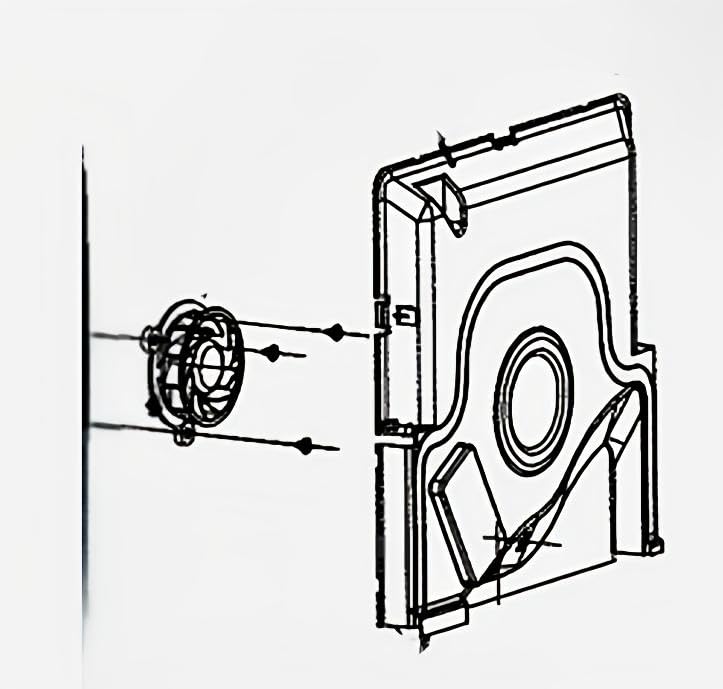 5304513783 Freezer Evaporator Fan Replacement Fits for Electrolux Frigidaire FFBN1721TV0 FFFU20F1UW FRQG1721AV 25370013810