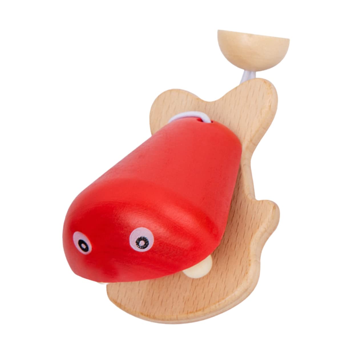 SUPVOX Wooden Fish Pattern Castanet Musical Instrument for Music Learning and Early Development Present for Boys
