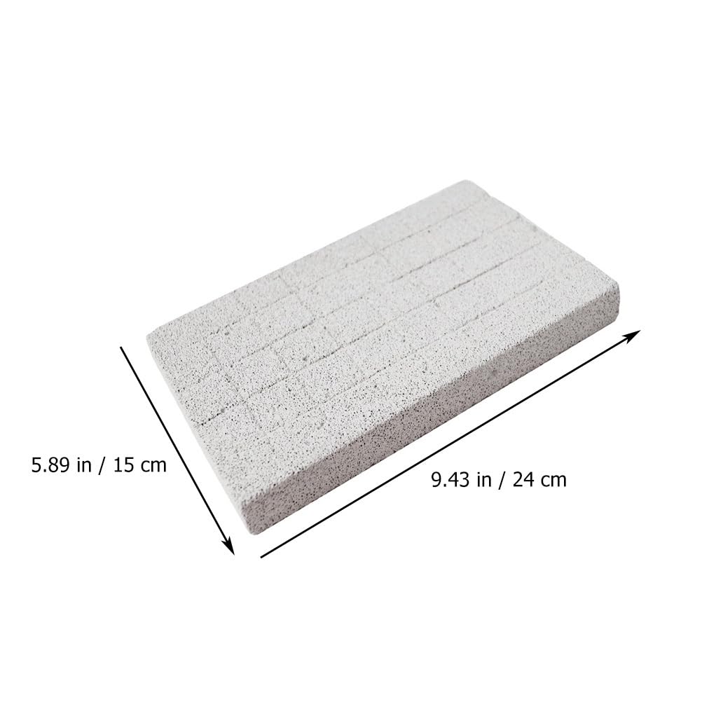 YARNOW Scratching Stone for Cats Rabbits, Chinchillas, Squirrels and Guinea Pigs, 24 x 15 x 2.5 cm, Light Grey, 24X15X2.5CM - Image 2