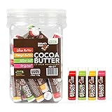 Nature's Bees, Cocoa Butter Lip Balms, Lip Moisturizer Treatment - Pack of 48, (Original Variety...