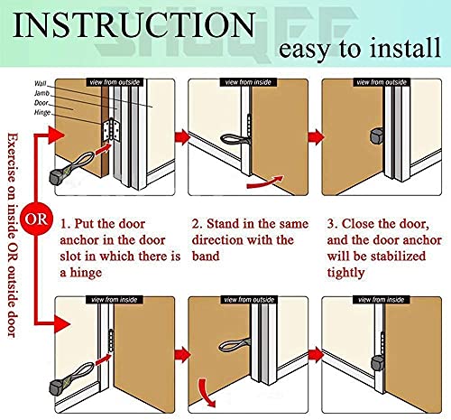 2Pcs Gym Fitness Resistance Bands Door Anchor, Foam Door Anchor For Yoga Pilates Fitness Bands #TOP5