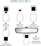 Blue Ocean Scent Car Air Freshener – 90+ Days Long-Lasting Car Perfume - Natural Essential Oil Aromatherapy Diffuser for Car | Rearview Mirror Hanging Car Fragrance with Wooden Lid