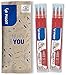Pilot FriXion, 2 set da 3 Ricariche per penna cancellabile Frixion Ball e Frixion Ball Clicker, Refill Frixion, Colore Rosso, Punta Media