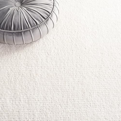 Tapete decorativo rectangular 9' x 12' Ivory Polyester miniatura 7