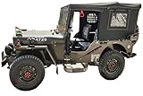 Farbe: OD Brown AEspares Komplettes Segeltuch, weich, Außendurchmesser, Braun, kompatibel mit Jeeps Willys MB GPW CJ2A