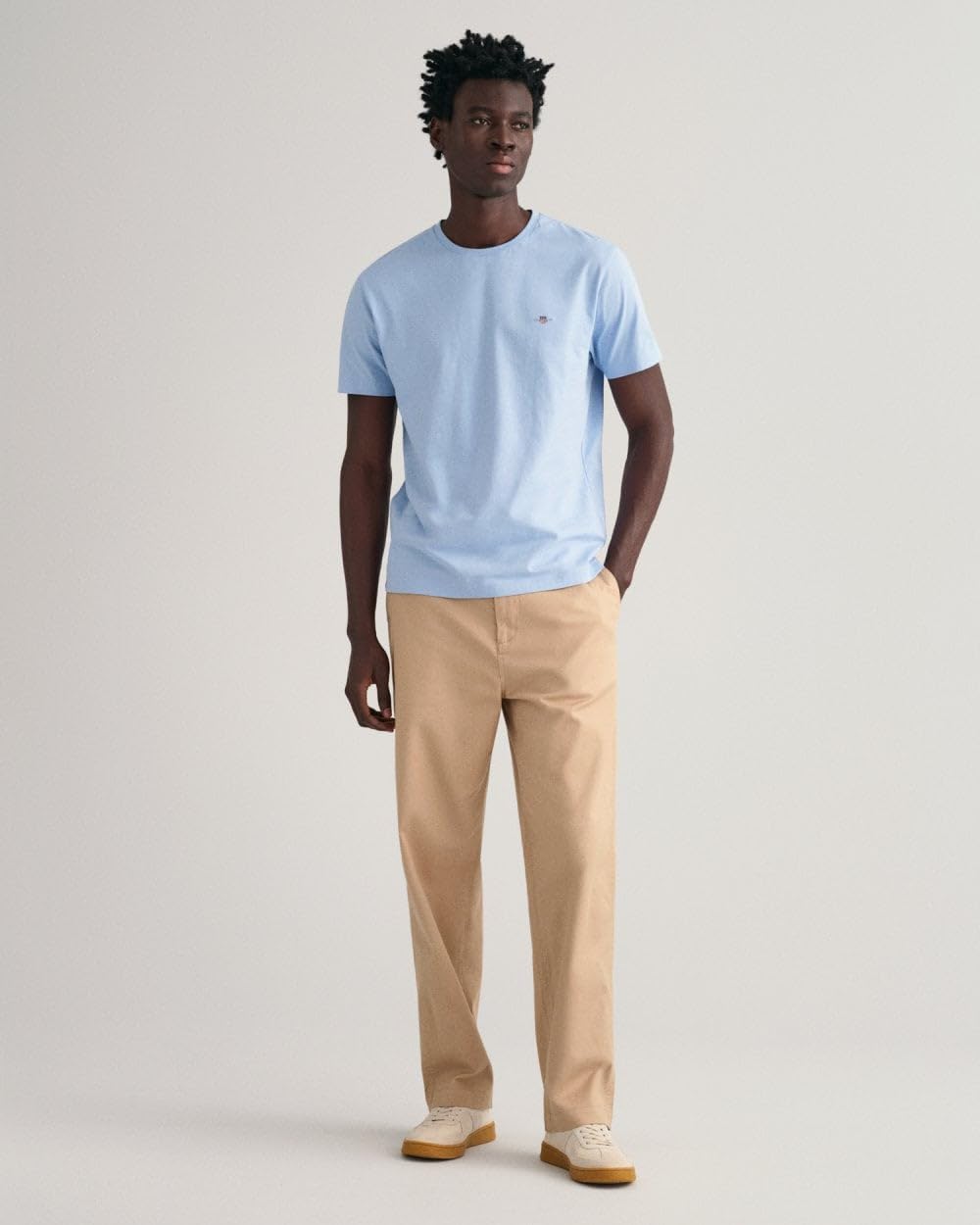Gant Herren REG Shield SS T-Shirt, Capri Blue, XXS – Ansicht 5