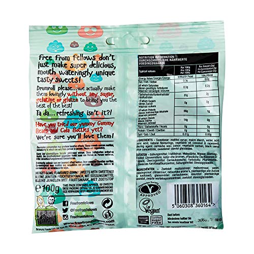 Free From Fellows Sugar Free Midget Gems Sweets 3.5oz miniatura 2