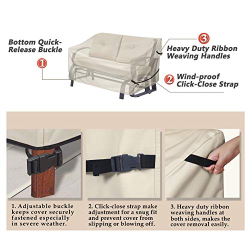 image for Porch Shield Waterproof Outdoor Bench Sofa Cover – Patio 2 Seater Lo