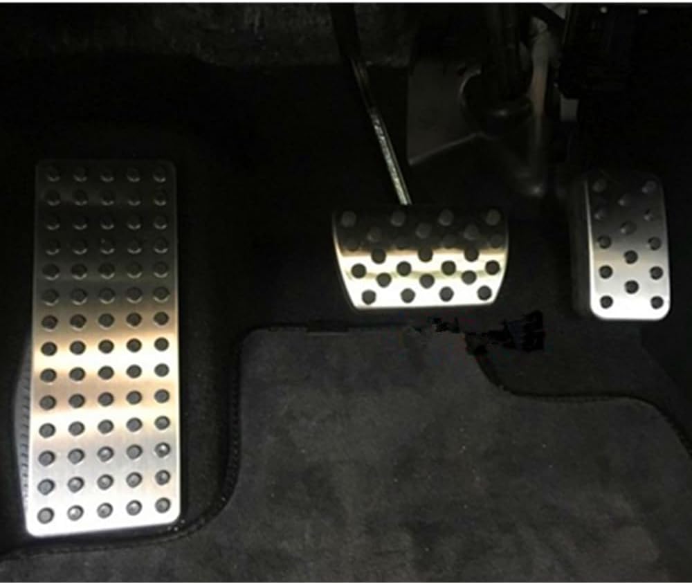 Stainless Steel Footrest Gas Brake Pedal Cover Set Compatible with Acura MDX 14-23, ILX 14-21, RDX 14-23, TLX 15-23,INTEGRA 23-24 (3pcs set)