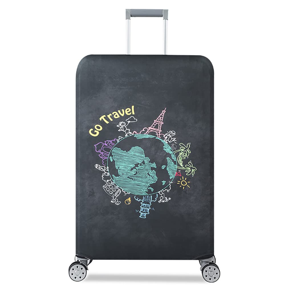 Magic ParkLuggage Cover Travel Suitcase Protective Cover Washable Suitcase Protector Case