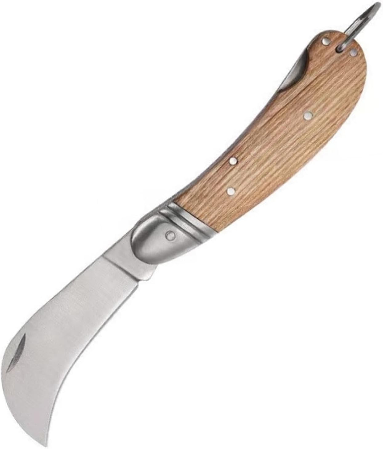 Budding knife with Oak Handle | Single Blade Flick Budding Knife for Gardening