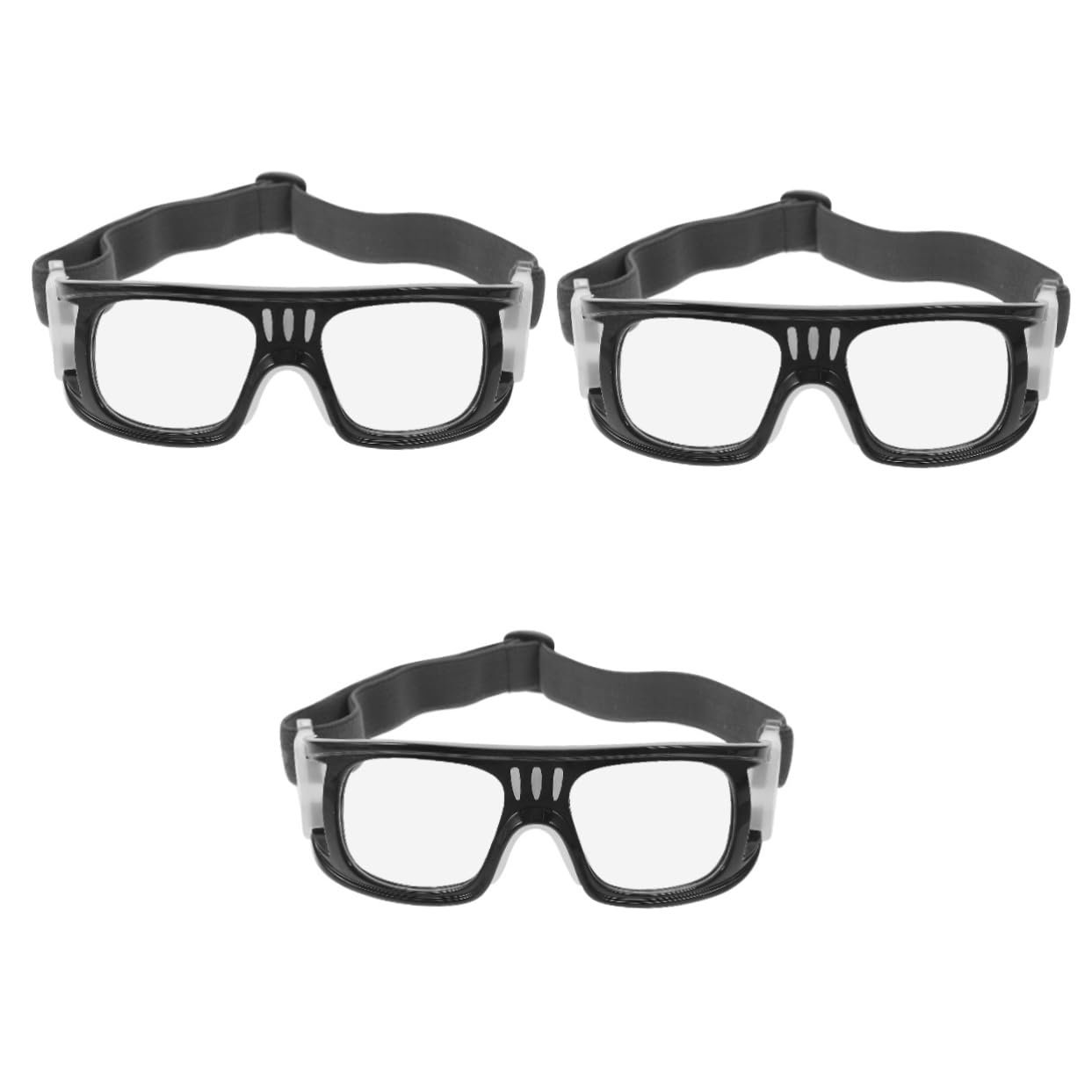 INOOMP 3 Piezas Gafas De Baloncesto Gafas Resistentes a Los Rayos Ultravioleta Pendientes De Calabaza Gafas De Enfermería Gafas De Protección Trabajar Gafas Claras Deportes Jugar Fútbol