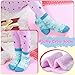 ANTSANG Children Crew Socks for Girls Kids Toddlers Cartoon Cute Animal Fashion Gifts Socks 6 Pack (Snowflake,8-12 Y)