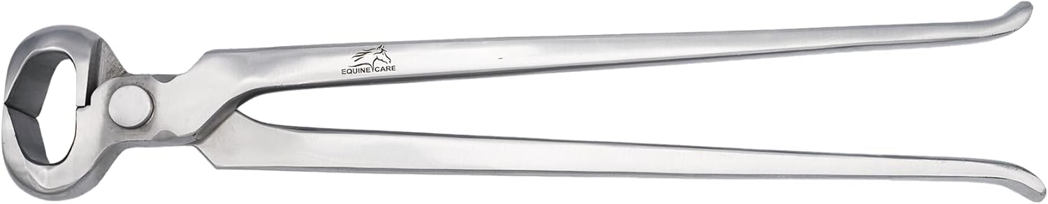Equine Care 10-Inch Miniature Hoof Nipper | Chrome Vanadium Steel, No-Spring Farrier Tool for FOAL, Shetland, Miniature, Donkey & Pony Hoof Care | Ergonomic Grip & Precision Blades.
