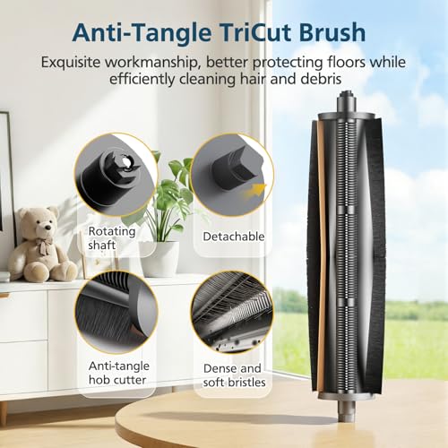 Image of TriCut Brush Accessories for Dreame L40 Ultra (Gen 2) / X40 Ultra / D30 Ultra, for MOVA P10 (Gen 2) / P50 Pro Ultra Robot Vacuum, with 1* TriCut Brush, 8* Mop Pad, 8* Dust Bag, 6* Filter, 6* Side Brush
