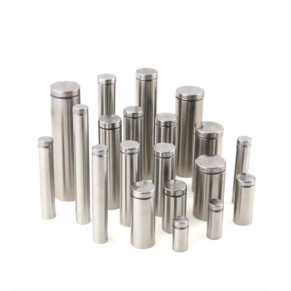 Separador de pared, fijaciones de separador, 10 piezas de sujetadores de 12 mm, separadores de anuncios de acero, clavos, hardware, 12x50 mm (tamaño: 12x80 mm) (Size : 12x70mm)