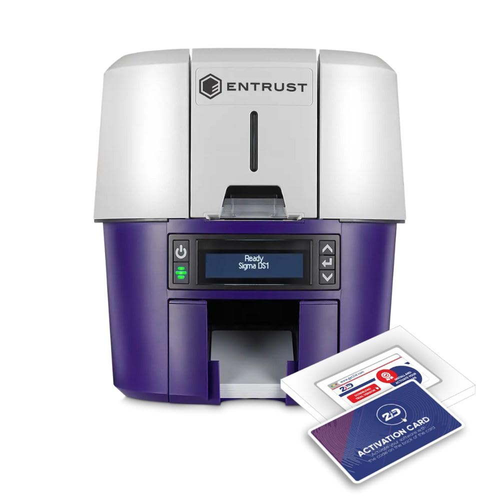 2IDEntrust Sigma DS1 Simplex Badge Printer | Model 525300-001 | Professional and Versatile Badge Printing for Corporate and Student ID Badges