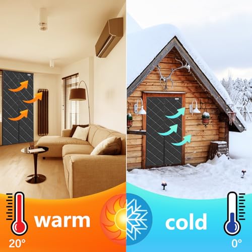 Magnetic Thermal Insulated Door Curtain, Wind, Cold and Noise Proof, Pet Friendly, Suitable for air-Conditioned Rooms - Image 4