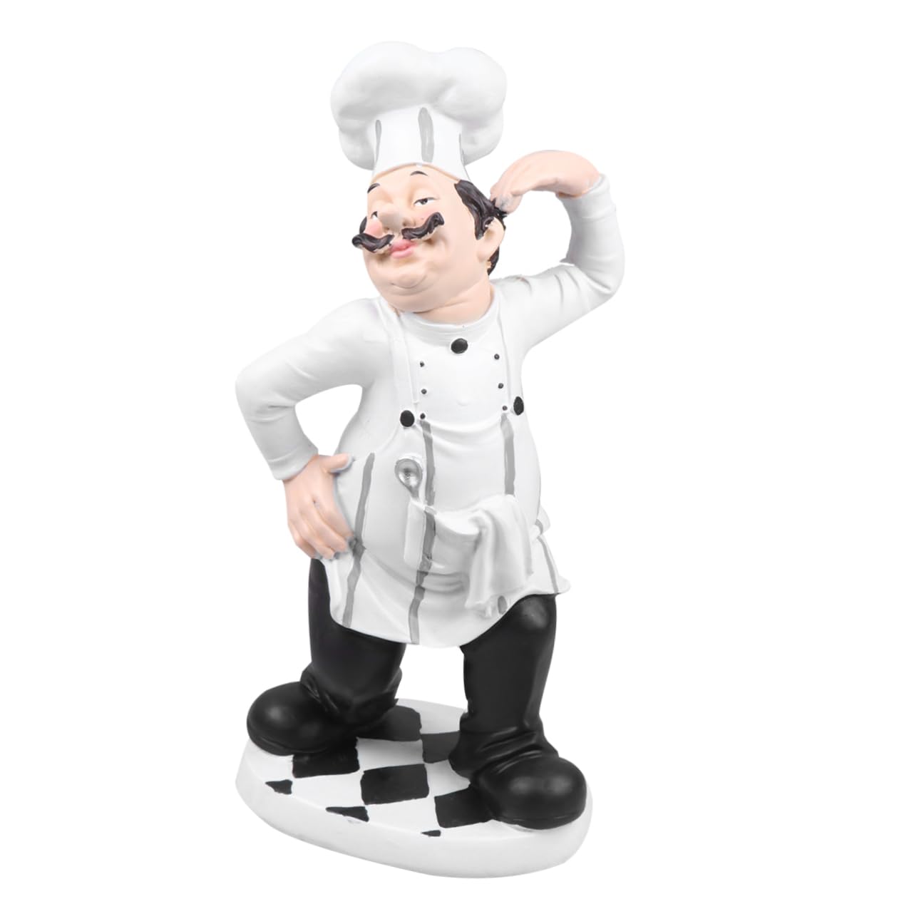 HOMOCONO 1pc Resin Chef Ornament Bistro Kitchen Decor Topper Baker Statue Counter Statue Decorative Chef Figurines Toy Tabletop Chef Figurines Chef Statues for Kitchen Decoration para