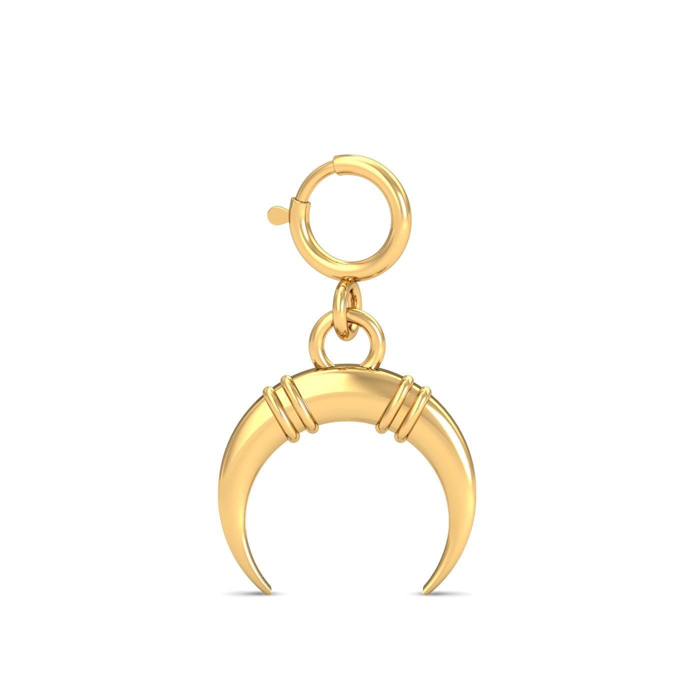 18K Yellow Gold Horseshoe Charm for Women