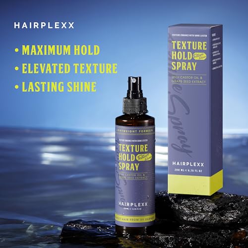 Texture Hold Spray - Firm Hold & Shine - Root Lifter for Fine, Thin or Flat Hair - Adds Volume & Texture for Waves - UV Protection with Castor Oil & Grape Seed Extract – 6.76 oz - Image 3