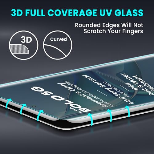 Image of ArmourPro Military Grade UV Tempered Glass Screen Protector Compatible For Lava Bold 5G (6.67 Inch) With Easy Installation Kit| Edge To Edge Coverage |Crystal Clear