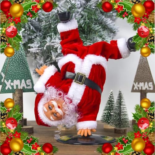 Delightful Dancing & Singing Santa Claus Toy | Animated Plush Christmas Decoration | Animated Jolly Santa Figurine | Piano| PoPo Toys ®