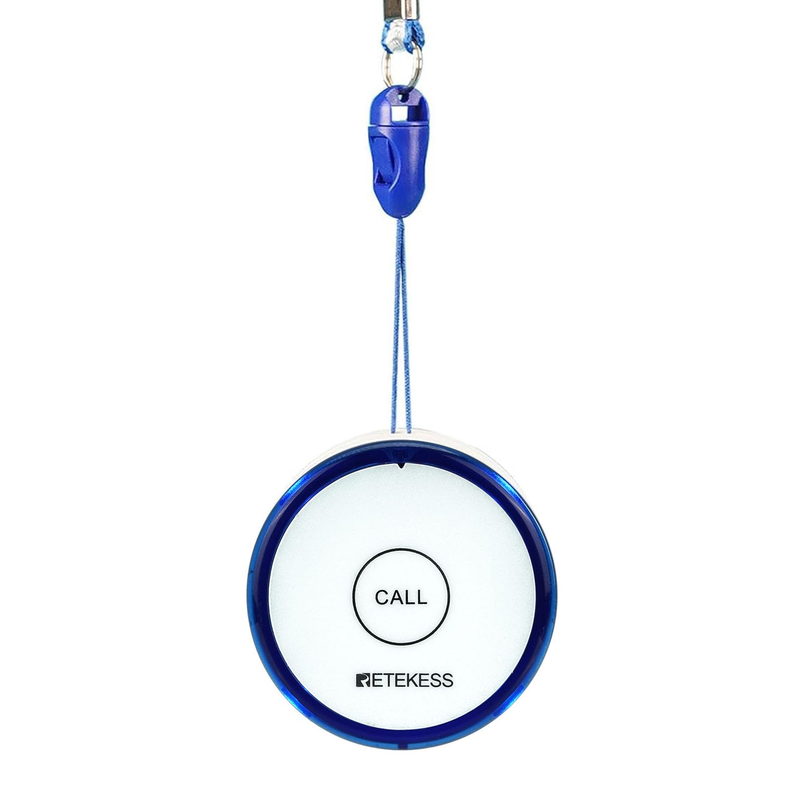 Retekess TH012 Botón de Llamada SOS Inteligente WiFi, Buscapersonas para Cuidadores, 2 Meses de Tiempo de Espera,1 Botón de Llamada para Personas Mayores, Pacientes Discapacitados