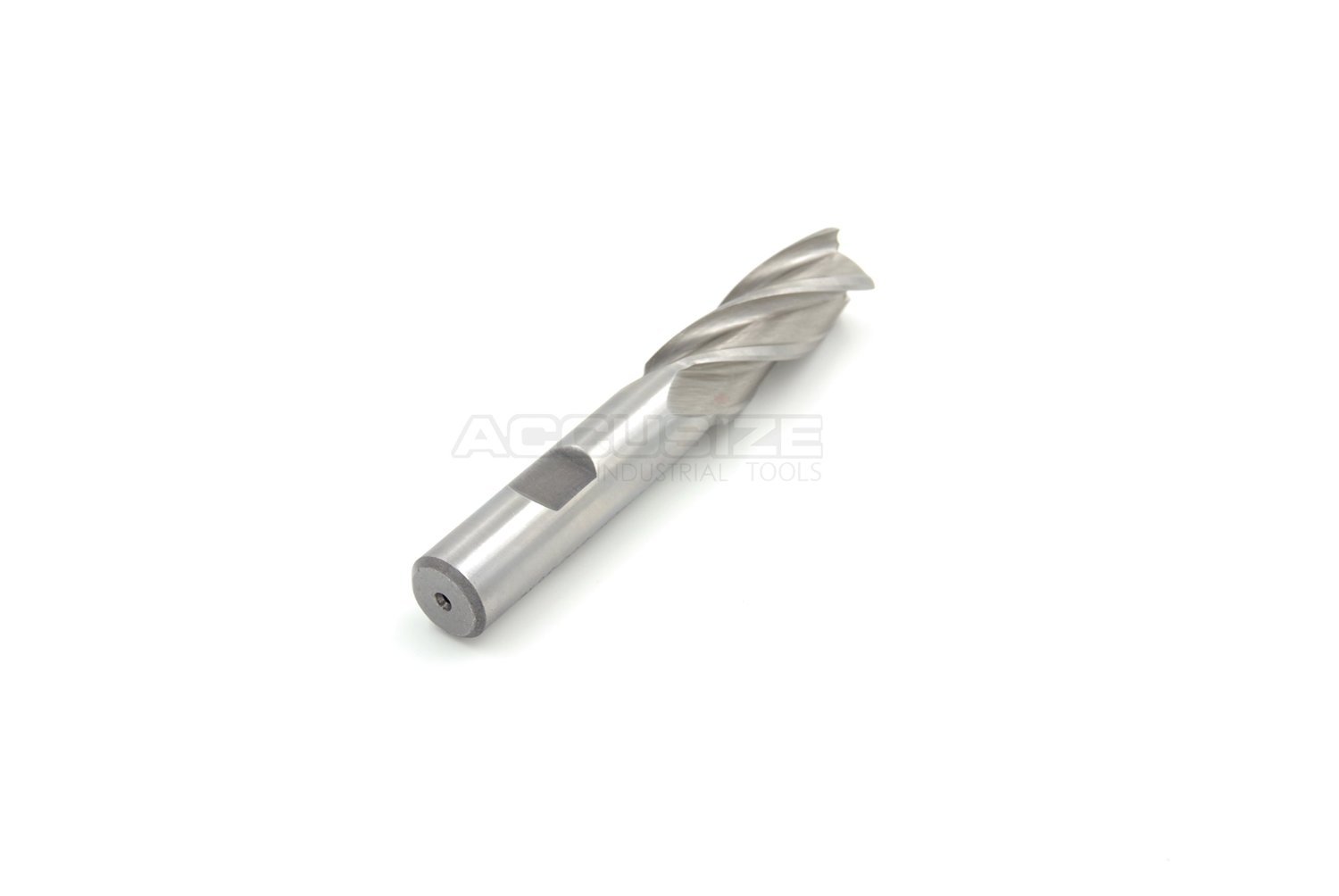Accusize Industrial Tools 1'' Dia, 3/4'' Shk Dia, 1-7/8'' Flt Length, 4-1/8'' Oal, 4 Flute, M42-8% Cobalt End Mill, Finishing, Co-134