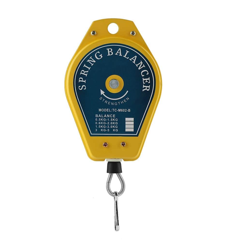 A K Homes -etractable Spring Balancer, Heavy Duty Holder Object Within 1.5Kg, Sturdy factory Spring Balancer, Comes with Necessary Fittings, for car manufacturing Factory