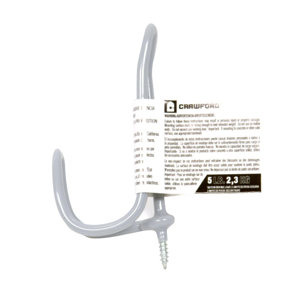 Lehigh SS24 COAT AND HAT HOOK LAG THREAD STEEL GRAY 2/CD