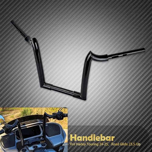 Guidon noir Road Glide 23.5-25 finition haut de gamme