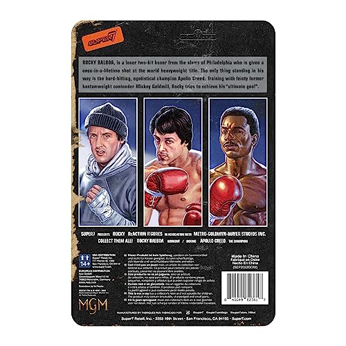 SUPER7 Rocky Reaction Wave 2 - Rocky I Apollo Creed Boxing, Multicolor, 9.53 cm - Image 3