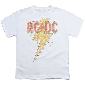 Amazon.com: PopFunk Classic AC/DC Sketch Bolt, White Toddler