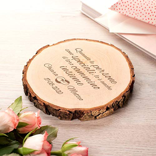 Casa Vivente Fetta di Tronco d'Albero per Coppie