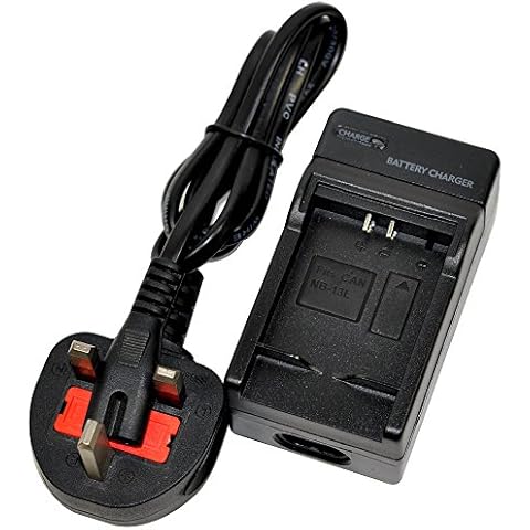 AC/DC Mains/Car Single Battery Charger for Canon NB-13L NB13L CB-2LHT CB2LHT PowerShot G5X G7X G9X G9-X Mark II 2 SX620 SX720 HS Camera Cover