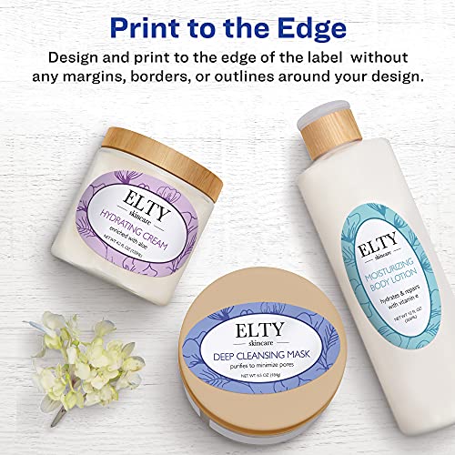 Avery Printable Blank Oval Labels, 1.5" X 2.5", Glossy White, 180 Customizable Labels (22804) #TOP3