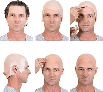 Kangaroo Realistic Beige Bald Cap for Men & Women