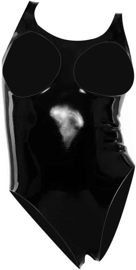 ECOSPLAY Exlatex Women's Latex Bodysuit with Open Crotch