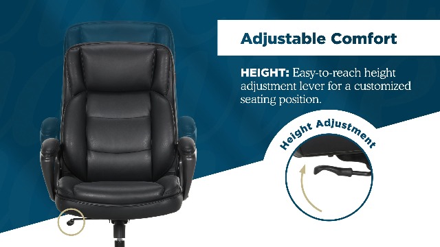 Amazon.com: Thomasville Lansing Big & Tall Office Chair, High-Back