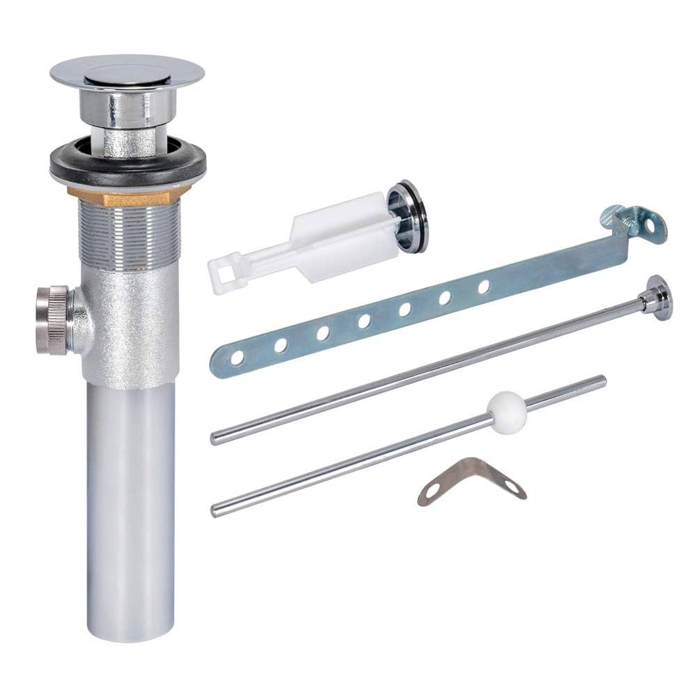 EZ-FLO Pop-Up Lavatory Sink Drain Assembly, Brass Body with