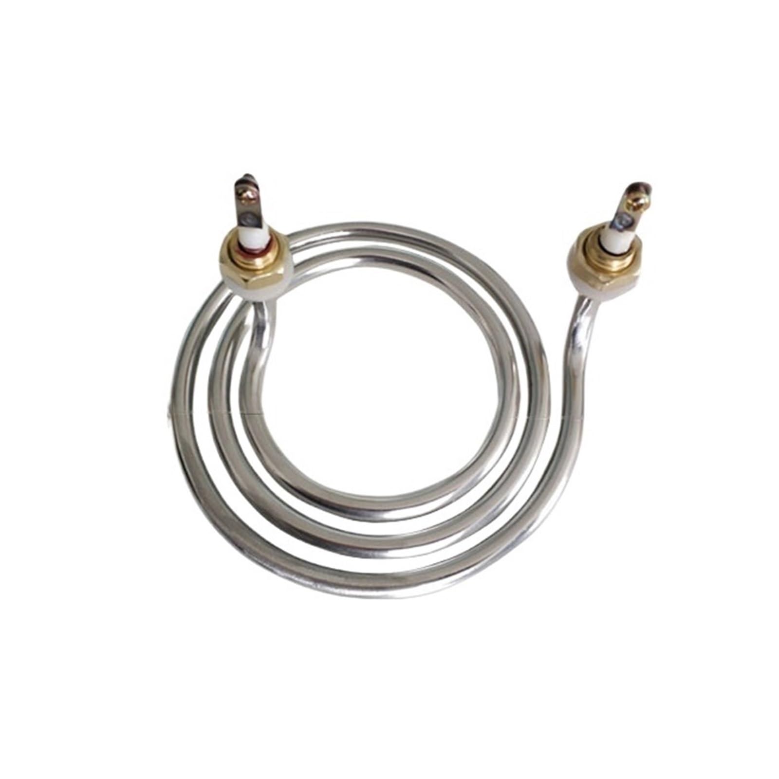 Evpeoetcpc 220V 3Kw Round Type Spiral Heater, 220/380V Water Heating Element Sus304 Electric Immersion Tubular(220V)