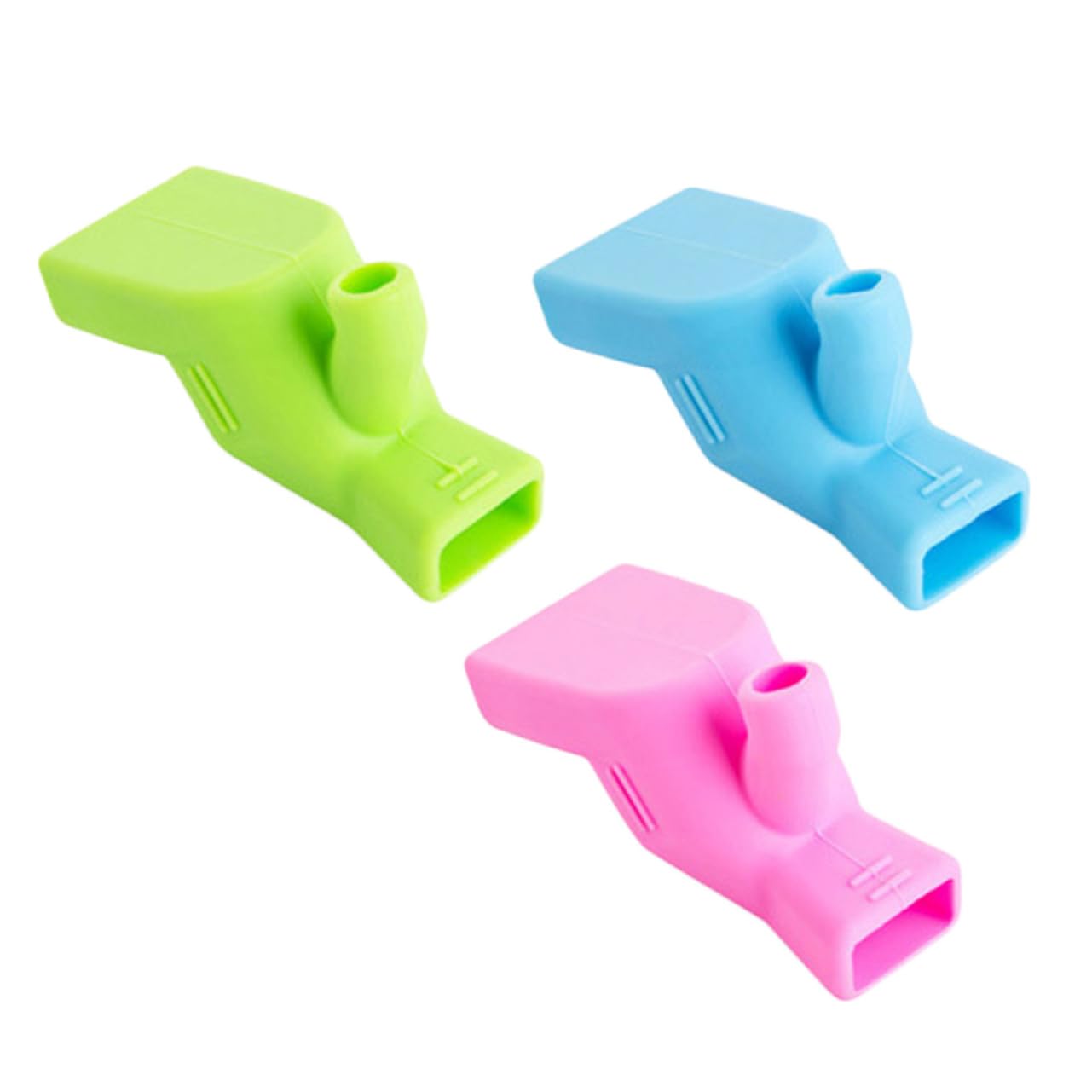 Hohopeti 3pcs Faucet Extender for Boy Girl Sink Handle Extension Green Blue Pink Easy Attachment for Convenient Hand Washing Standard Faucets